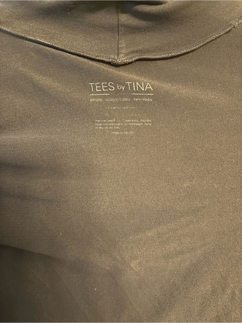 Tees by Tina Slim Fit Black Long-Sleeve Turtleneck Top - Women's - Picture 6 of 9